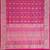 Rani pink katan silk woven saree with blouse