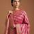 Rani pink satin woven saree with blouse