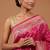 Rani pink katan silk woven saree with blouse