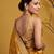 Mustard katan silk woven saree with blouse