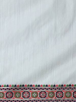 Grey woven design muga sarees with blouse piece 4
