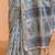 Grey woven design muga sarees with blouse piece