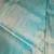 Sea green satin woven saree with blouse
