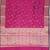 Rani pink katan silk woven saree with blouse
