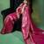 Rani pink satin woven saree with blouse