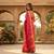 Rani pink katan silk woven saree with blouse