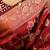 Red katan silk woven saree with blouse