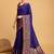 Blue woven design art silk kanjivaram saree with blouse piece
