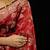 Red katan silk woven saree with blouse