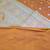 Mustard satin woven saree with blouse