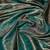 Rama-green satin woven saree with blouse