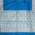 Peacock blue satin woven saree with blouse