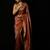 Rust satin woven saree with blouse