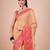 Mustard woven design zari saree with unstitched blouse