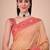 Mustard woven design zari saree with unstitched blouse