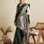Green ethnic motif woven design zari banarasi saree