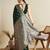 Green ethnic motif woven design zari banarasi saree