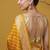 Mustard satin woven saree with blouse