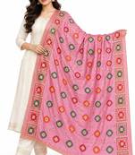Pink chinon silk