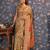 Lime embellished paisley woven design zari saree