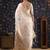 Off white woven design pure linen banarasi sarees