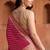 Red satin woven saree with blouse