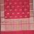 Red katan silk woven saree with blouse