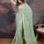 Olive embroidered  sarees