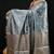 Grey katan silk woven saree with blouse