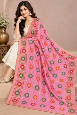 Pink chinon silk 2