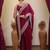 Burgundy ethnic embroidered saree