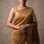 Mustard katan silk woven saree with blouse