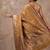 Mustard katan silk woven saree with blouse