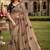 Beige ethnic motifs embroidered art silk saree