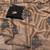 Beige ethnic motifs embroidered art silk saree