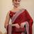 Maroon ethnic embroidered saree
