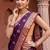 Megenta katan silk woven saree with blouse