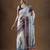 White printed cotton sarees