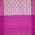 Magenta blended cotton woven saree with blouse