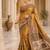 Mustard warli silk blend saree