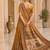 Mustard warli silk blend saree