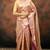 Pink pure tissue woven saree with blouse