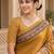 Mustard warli silk blend saree