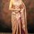 Pink pure tissue woven saree with blouse