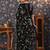 Black embroidered sequinned saree