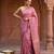 Lavender silk blend woven saree with blouse