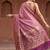 Lavender silk blend woven saree with blouse