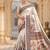Off white kalamkari silk blend saree
