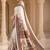 Off white kalamkari silk blend saree