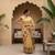 Gold tussar woven saree with blouse